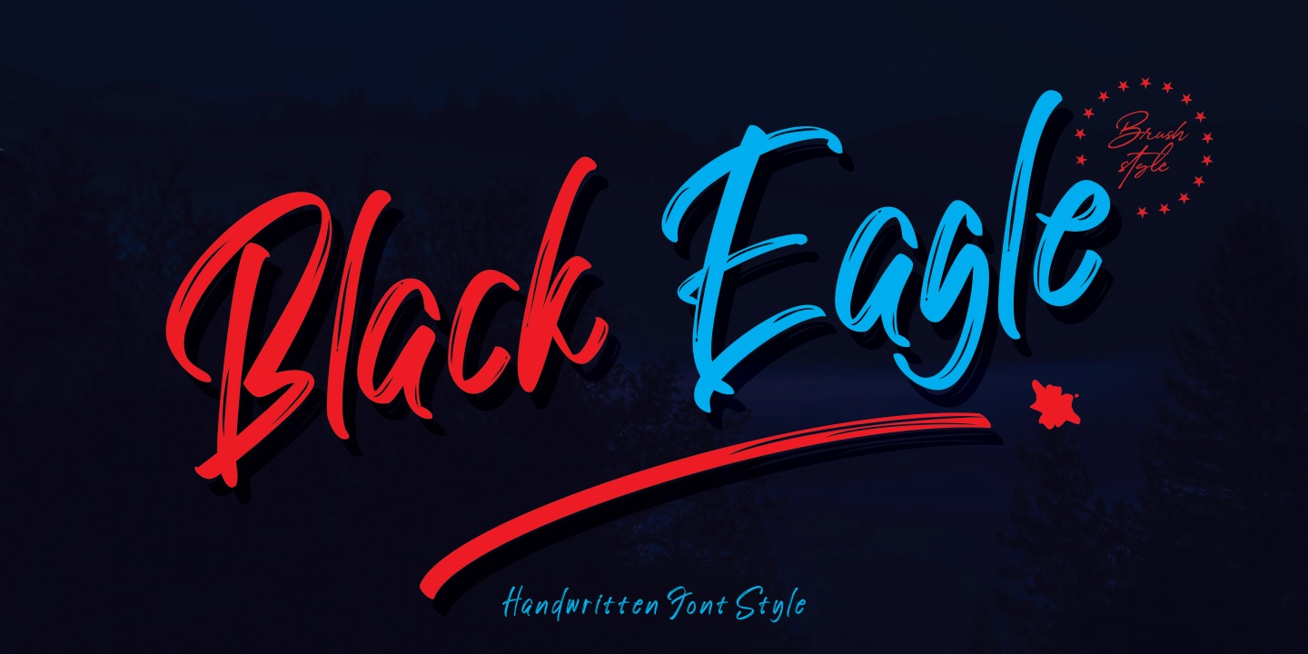 Black Eagle Font preview